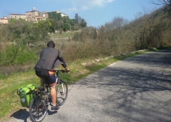 percorso in bici nel lazio