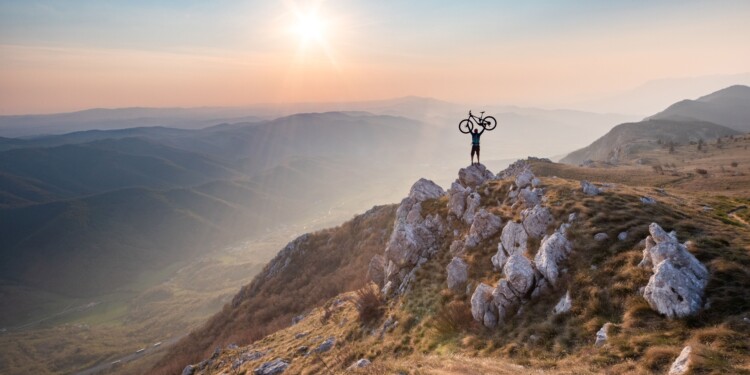 Mountain bike in Slovenia - valle del Vipava - photo Jost Gantar