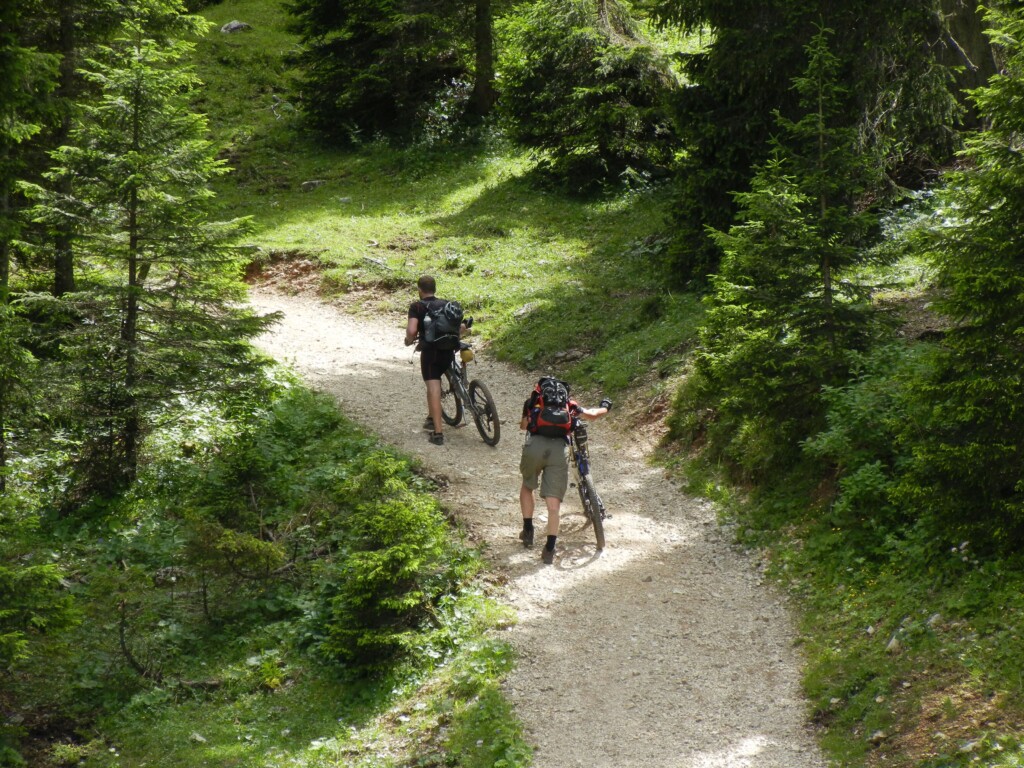 MTB Val di Rabbi - spingendo la MTB