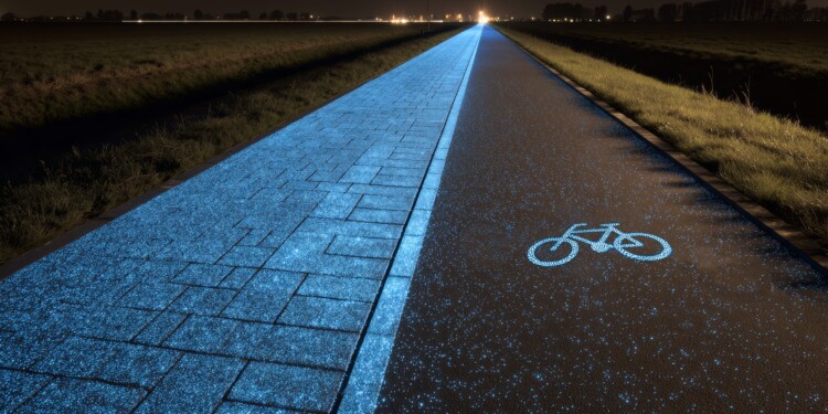 piste ciclabili luminose